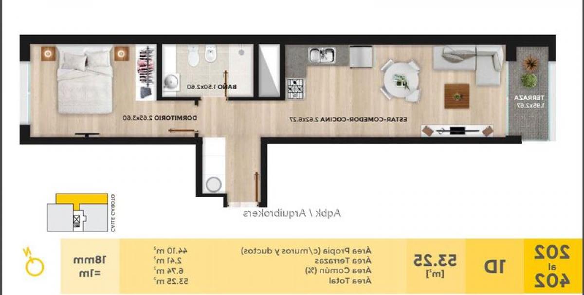 Studio in Montevideo, Uruguay No. 4959