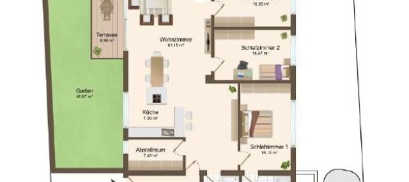 Квартира с 3 спальнями в Мюнхен, Германия № 205011 5