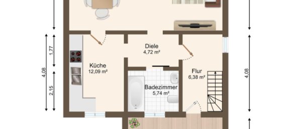 4 Schlafzimmer Stadthaus in Salzlandkreis, Germany, Nr. 63774 7