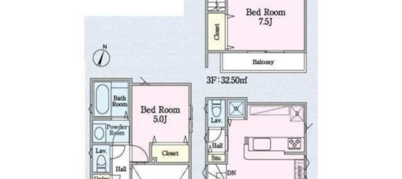 2 Schlafzimmer Haus in Saitama, Japan, Nr. 5544 2