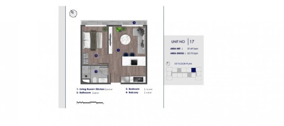 2 rooms Apartment in Kâğıthane, Turkey No. 27580 4