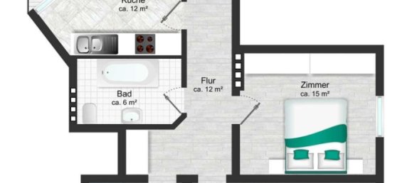 Apartamento de 2 dormitorios en Bremerhaven, Germany No. 80075 21