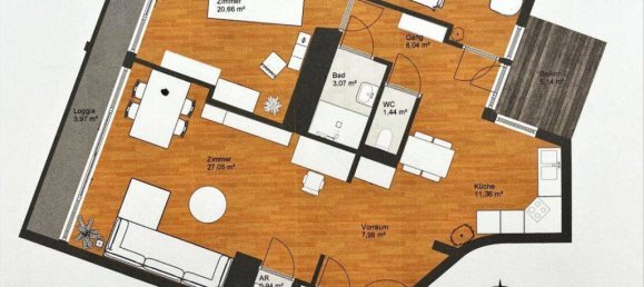 Apartamento de 3 habitaciónes en Dobling, Austria No. 223012 17