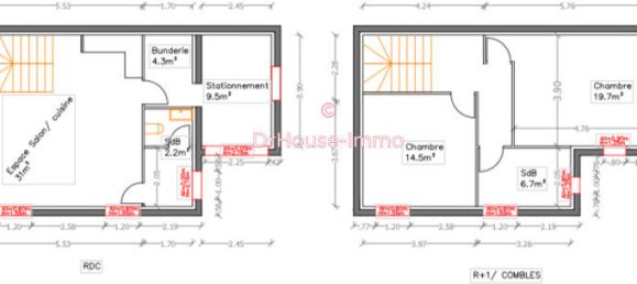 2 غرف نوم منزل في Bondy, France رقم 145125 3