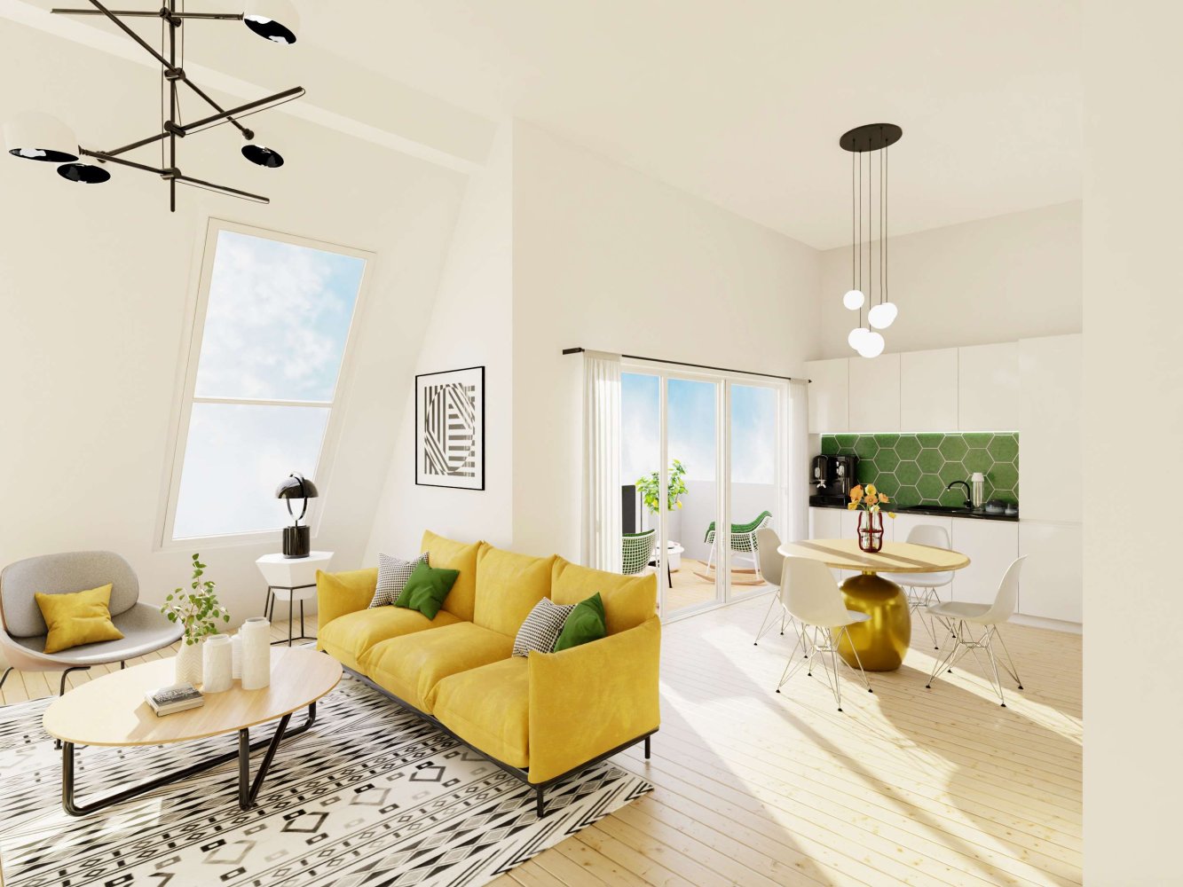 Penthouse T2 em Gesundbrunnen, Germany N.º 32526