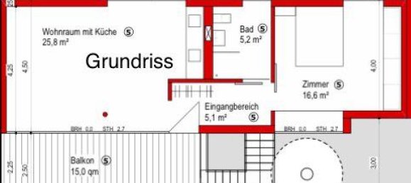 1 غرف نوم شقة في Germersheim, Germany رقم 334794 2