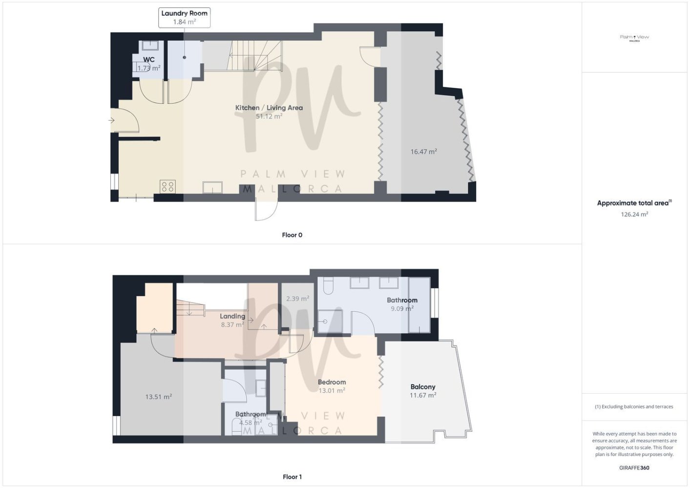 2 chambres Duplex à Mallorca, Spain No. 22329
