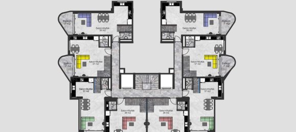 Ático de 2 habitaciónes en Oba, Turkey No. 9705 27