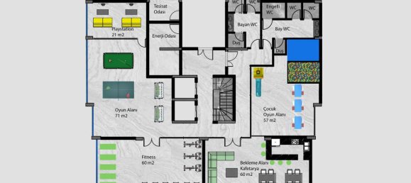 Ático de 2 habitaciónes en Oba, Turkey No. 9705 24