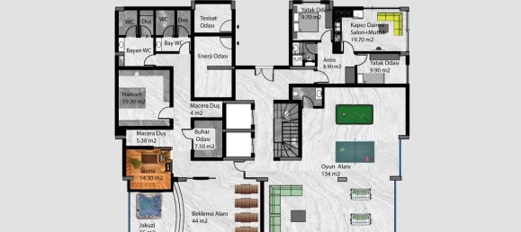 Ático de 2 habitaciónes en Oba, Turkey No. 9705 25