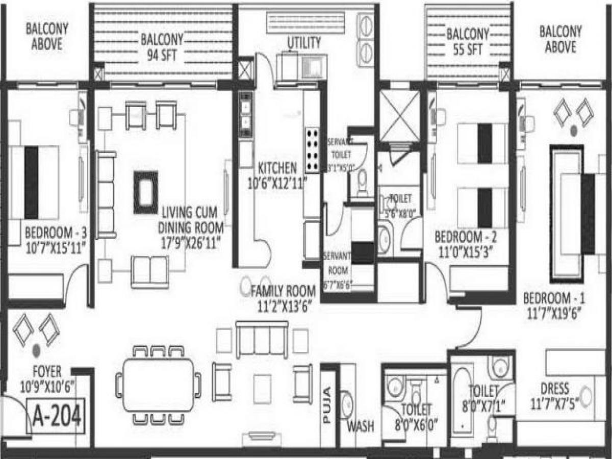 3 Schlafzimmer Haus in Bangalore, India, Nr. 22123