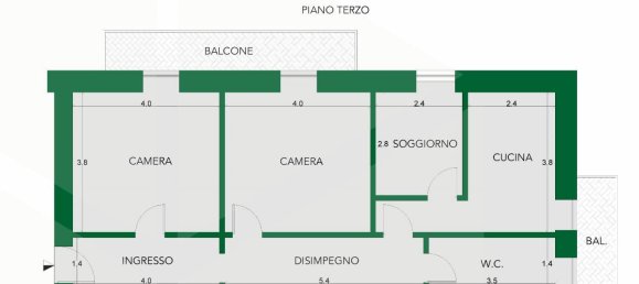 3 rooms Apartment in Matera, Italy No. 22664 5