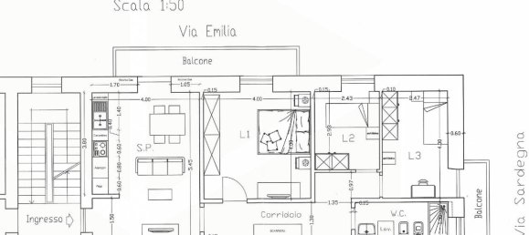 3 rooms Apartment in Matera, Italy No. 22664 3