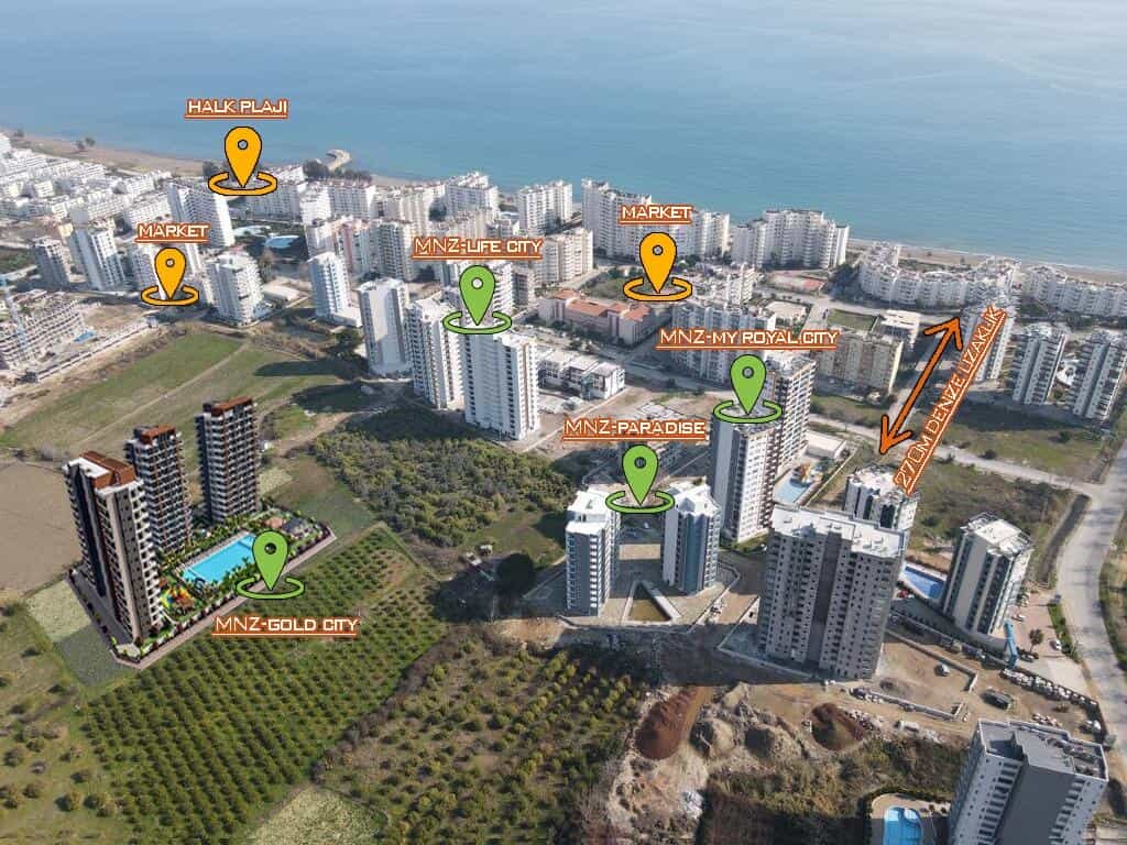 Квартира 1+1 в Мерсин, Турция № 31792