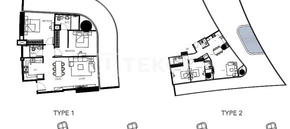 Квартира с 1 спальней в Дубай, ОАЭ № 20398 11