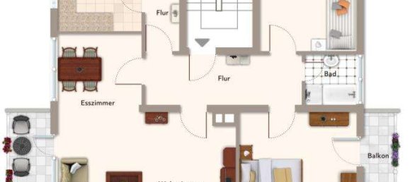 3غرفة شقة في Rems-Murr-Kreis, Germany رقم 61923 2