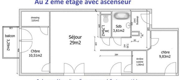 2 Schlafzimmer Wohnung in Amiens, France, Nr. 56167 2