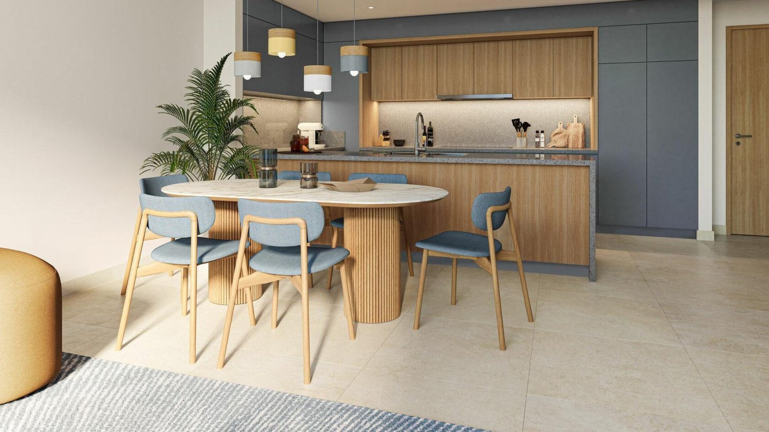 Квартира с 1 спальней в DESIGN QUARTER AT D3, Dubai Design District, ОАЭ № 62350