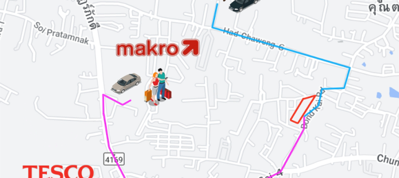 Земельный участок 6400м² в Самуй, Таиланд № 64710 2