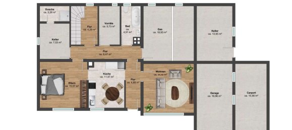 Дом с 3 спальнями в Heidenheim, Германия № 234723 16