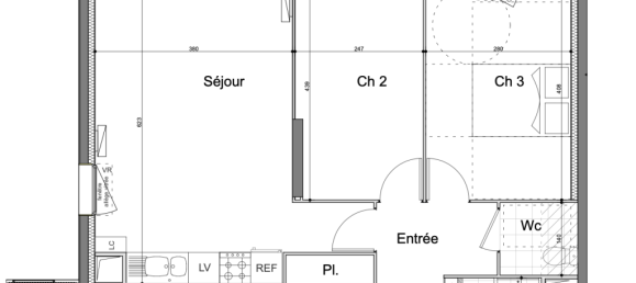 3 Schlafzimmer Wohnung in Aubervilliers, France, Nr. 171166 2