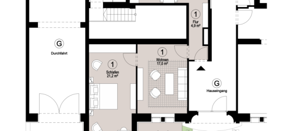 1 bedroom Apartment in Dusseldorf, Germany No. 283916 13