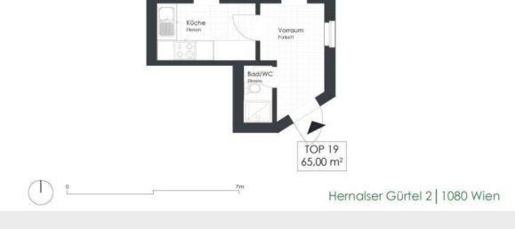 Квартира с 2 комнатами в Йозефштадт, Австрия № 216878 14