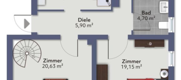 2 chambres Duplex à Wiesbaden, Germany No. 34884 10