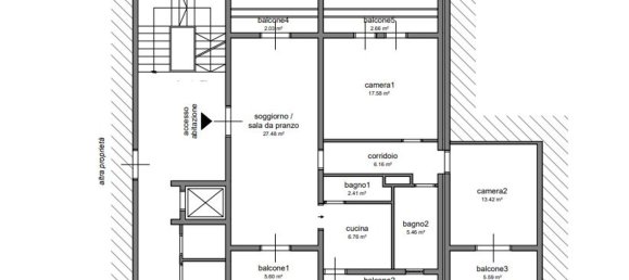 4 rooms Apartment in Naples, Italy No. 12023 33