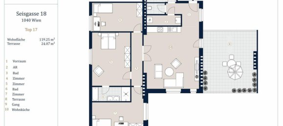 4 rooms Apartment in Wieden, Austria No. 212506 18