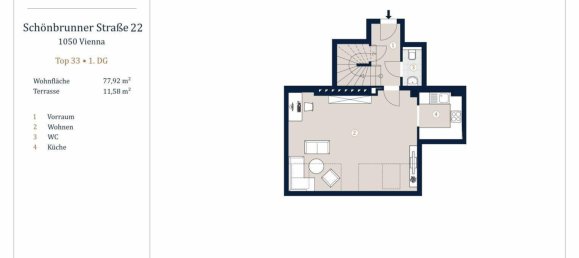 2-Zimmer Doppelhaus in Margareten, Austria, Nr. 100863 9