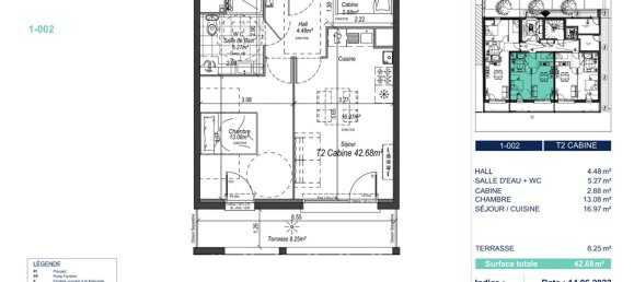 Apartamento de 1 dormitorio en Cucq, France No. 160519 2