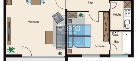 2غرفة شقة في Bayreuth, Germany رقم 23542 16