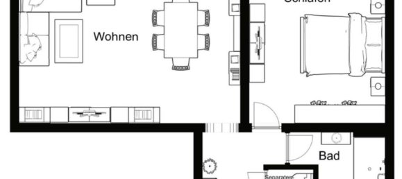 Apartamento de 2 habitaciónes en Konstanz, Germany No. 261638 11