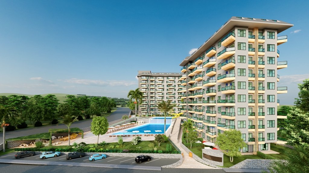 Apartment 2+1 in Konak Green Towers, Alanya, Turkey No. 39641