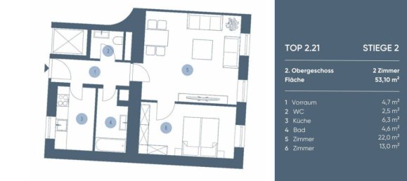 2 rooms Apartment in Mariahilf, Austria No. 48532 13