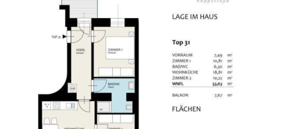 Apartamento de 3 divisões em Ottakring, Austria N.º 188507 8