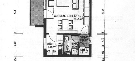 Квартира с 1 спальней в Мангейм, Германия № 42903 8