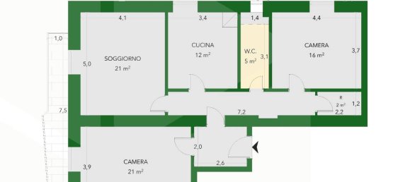 3غرفة شقة في Molfetta, Italy رقم 26628 3
