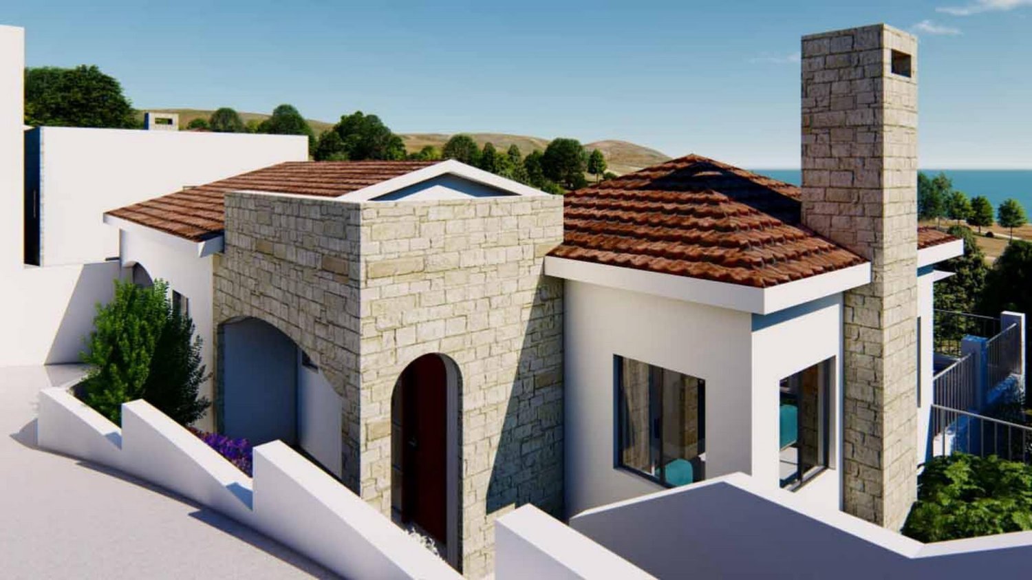 Вилла с 3 спальнями в Agnades Village, Полис, Кипр № 17448