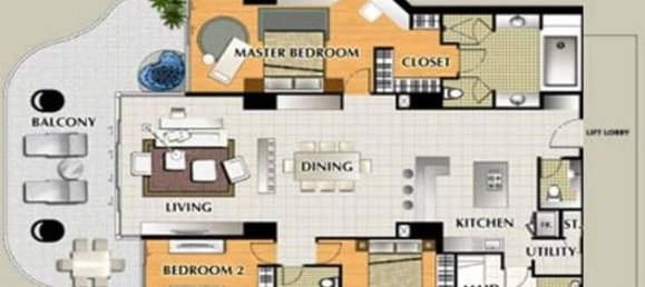 شقة 3 غرف نوم  في Pattaya, Thailand رقم 19783 16