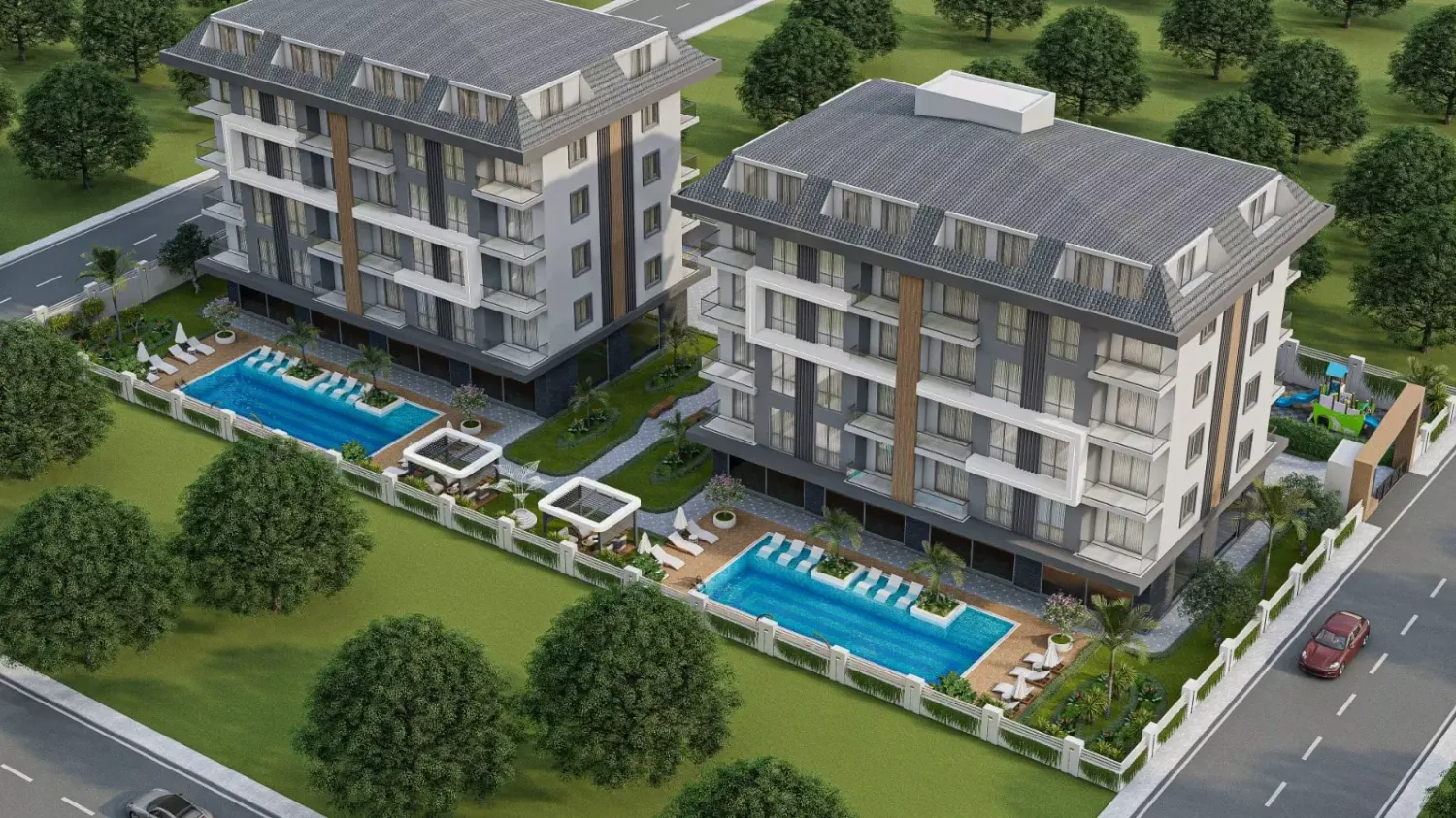 Apartamento 1+1 em Demirtas, Turkey N.º 30696