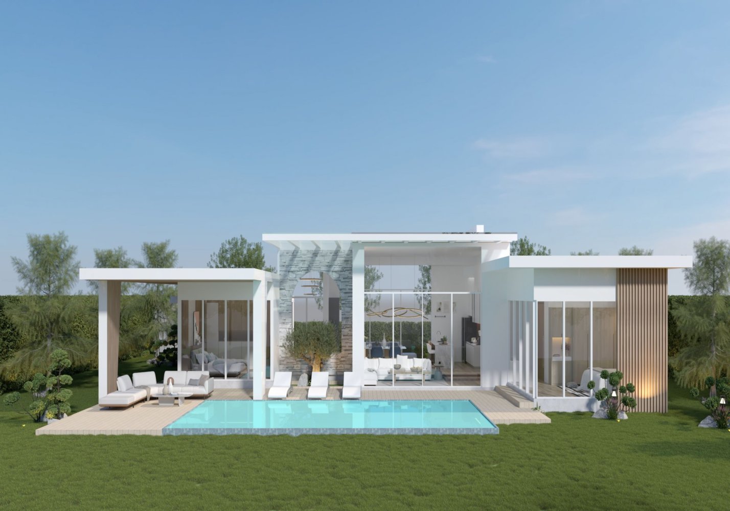 Villa de 3 dormitorios en Pa Klok, Thailand No. 65399