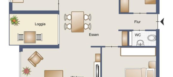 Квартира с 4 комнатами в Штутгарт, Германия № 61965 12