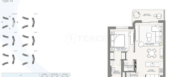 1 dormitorio apartamento en venta en Jebel Ali, Dubai, UAE № 193654 14