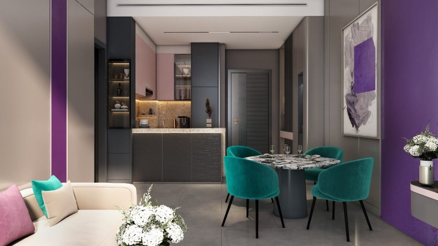 Apartamento em MBL Signature, Jumeirah Lake Towers, UAE 56.11 m² N.º 63738