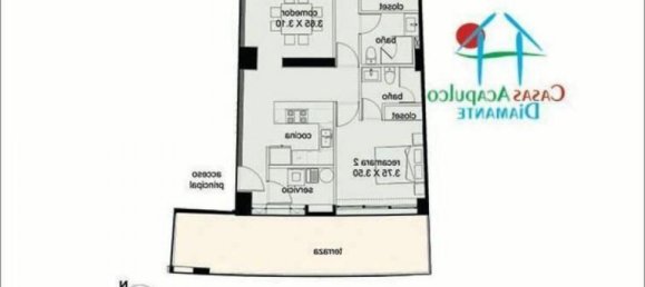 2 bedrooms Apartment in Guerrero, Mexico No. 160658 2