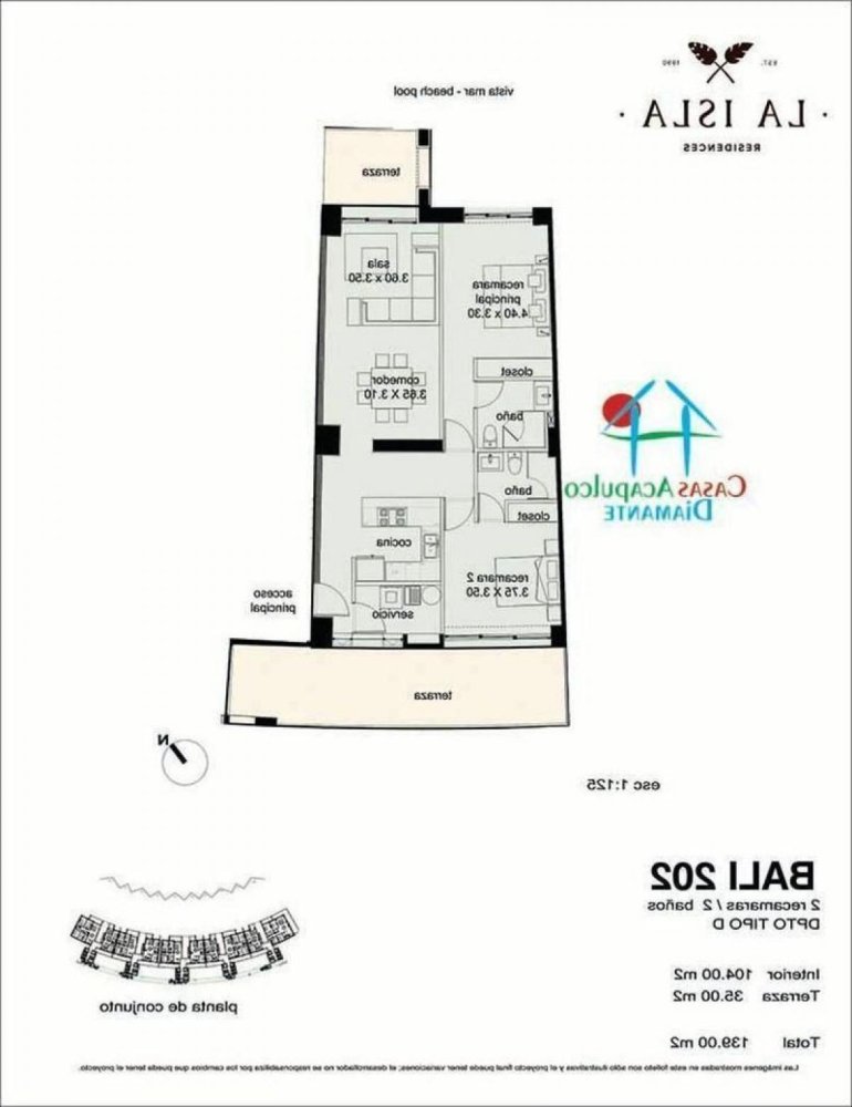 2 bedrooms Apartment in Guerrero, Mexico No. 160658