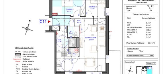 2 Schlafzimmer Wohnung in Berck, France, Nr. 82135 2