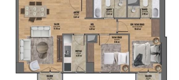 2 rooms Apartment in Istanbul, Turkey No. 13863 25